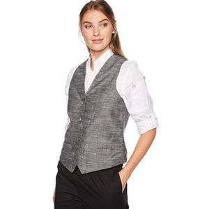 NWT Urban By Chef Works Augustine Grey Culinary Chief Cooks Button Vest
